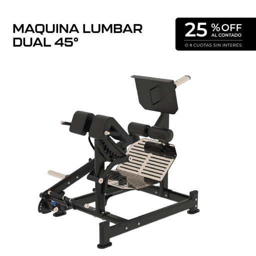 [JR-PG4] Maquina Lumbar Dual 45° - JR-PG4