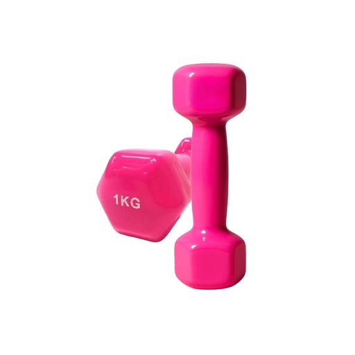 [kit-100408-1] KIT mancuernas vinilicas 1kg (por par)